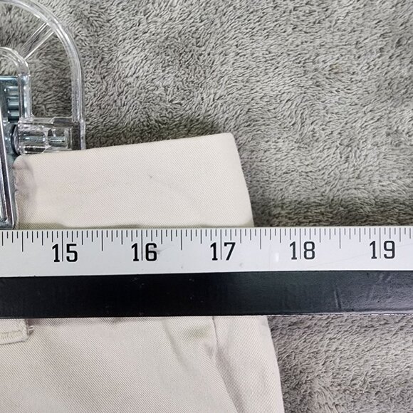 Womens Beige Old Navy Low Waist Stretch Pants Cotton Spandex Flat Front Size 12 - Picture 6 of 9